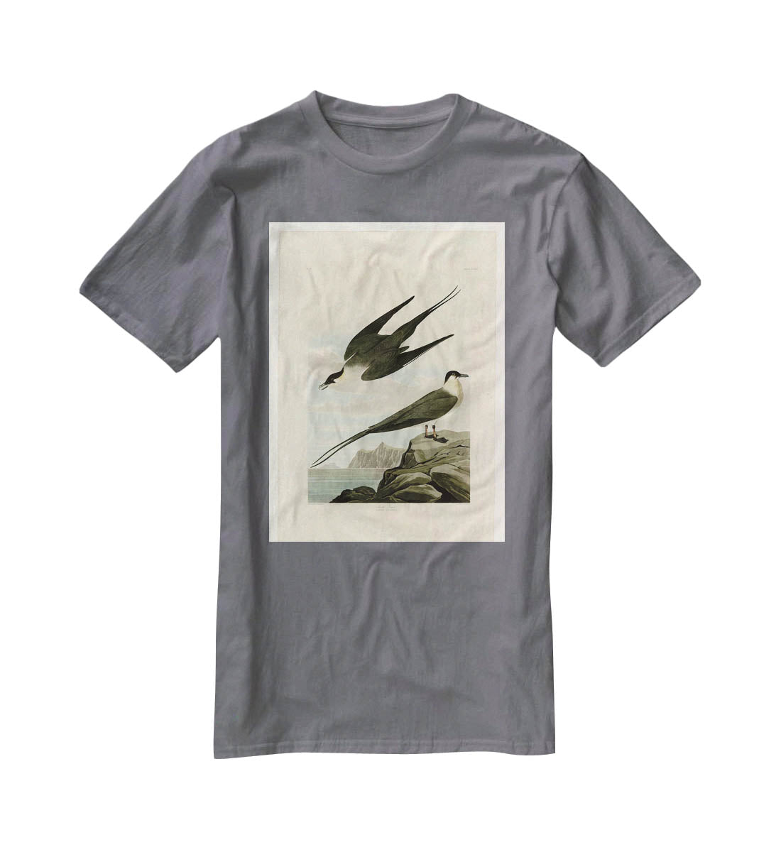 Arctic Yager by Audubon T-Shirt - Canvas Art Rocks - 3