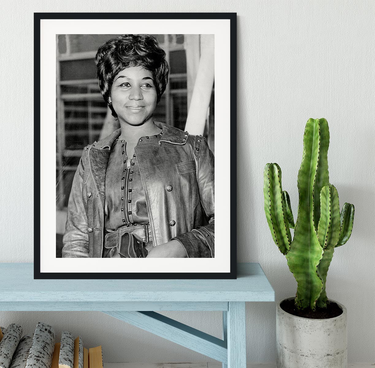 Aretha Franklin Framed Print - Canvas Art Rocks - 1