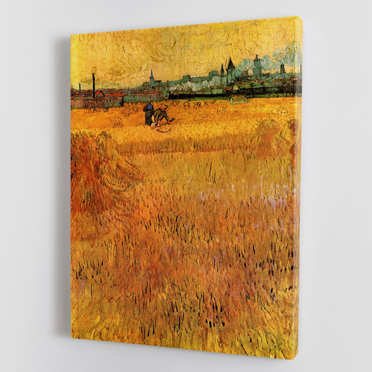 Arles View from the Wheat Fields by Van Gogh Canvas Print or Poster - Canvas Art Rocks - 1