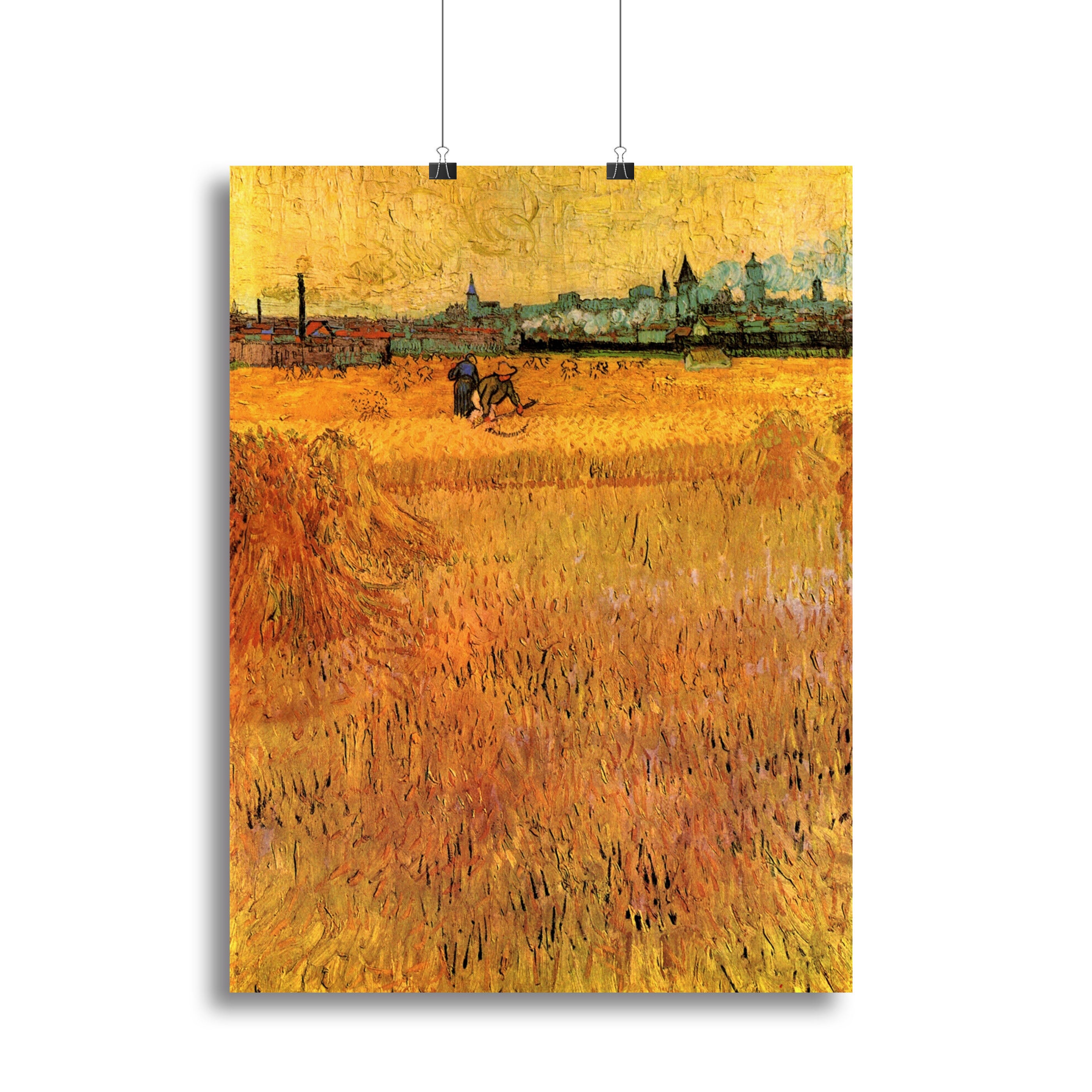 Arles View from the Wheat Fields by Van Gogh Canvas Print or Poster - Canvas Art Rocks - 2