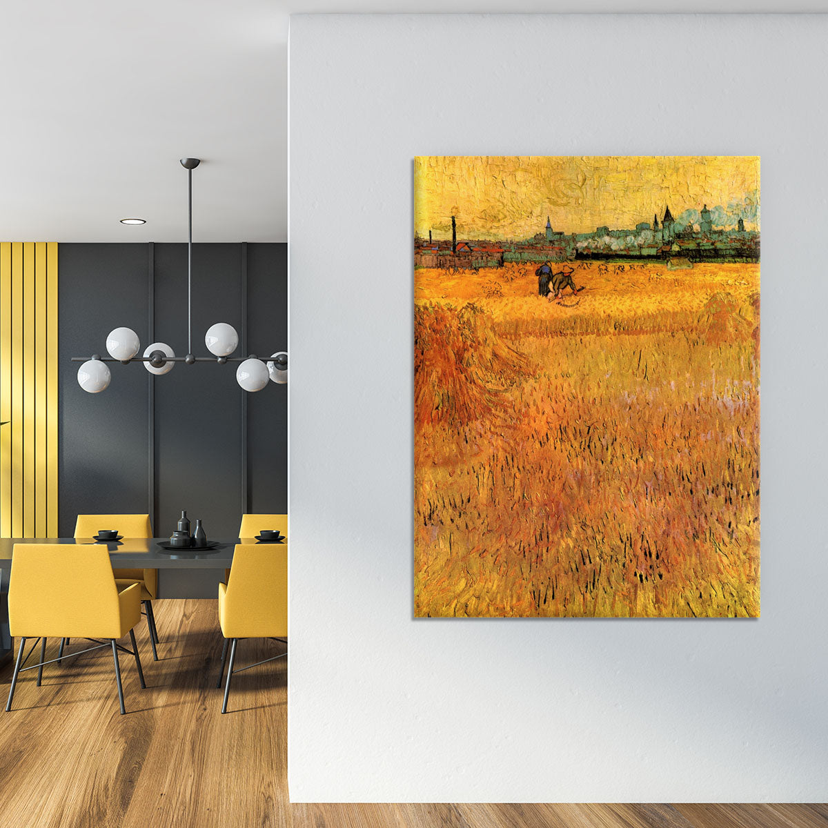 Arles View from the Wheat Fields by Van Gogh Canvas Print or Poster - Canvas Art Rocks - 4