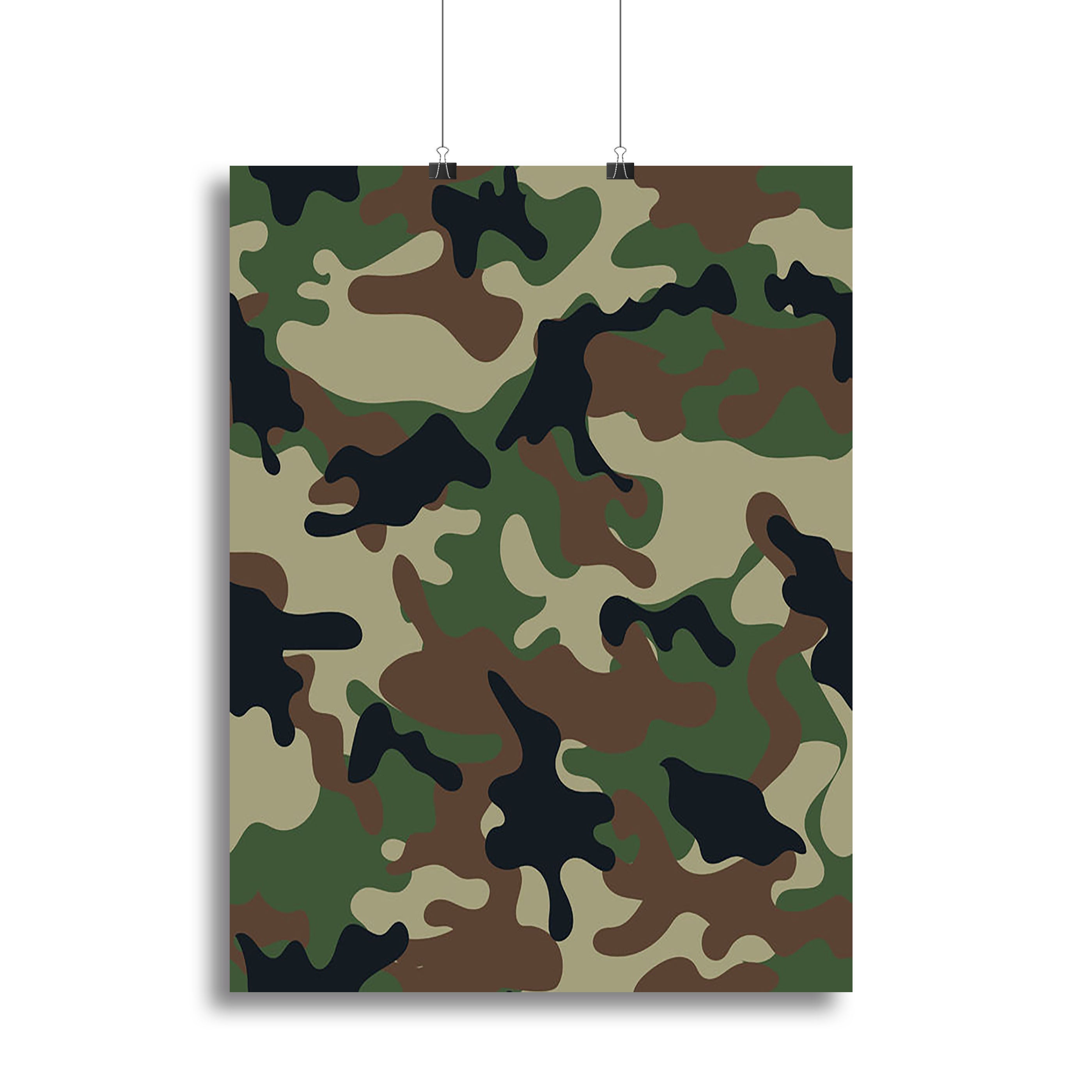 Army military camouflage Canvas Print or Poster - Canvas Art Rocks - 2