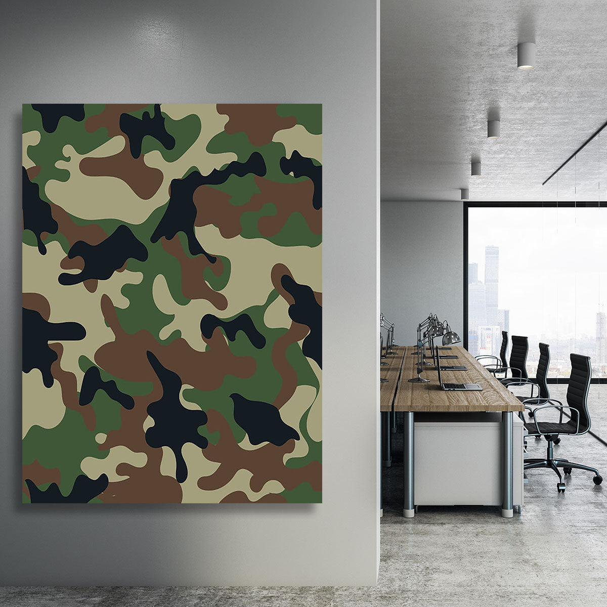 Army military camouflage Canvas Print or Poster - Canvas Art Rocks - 3