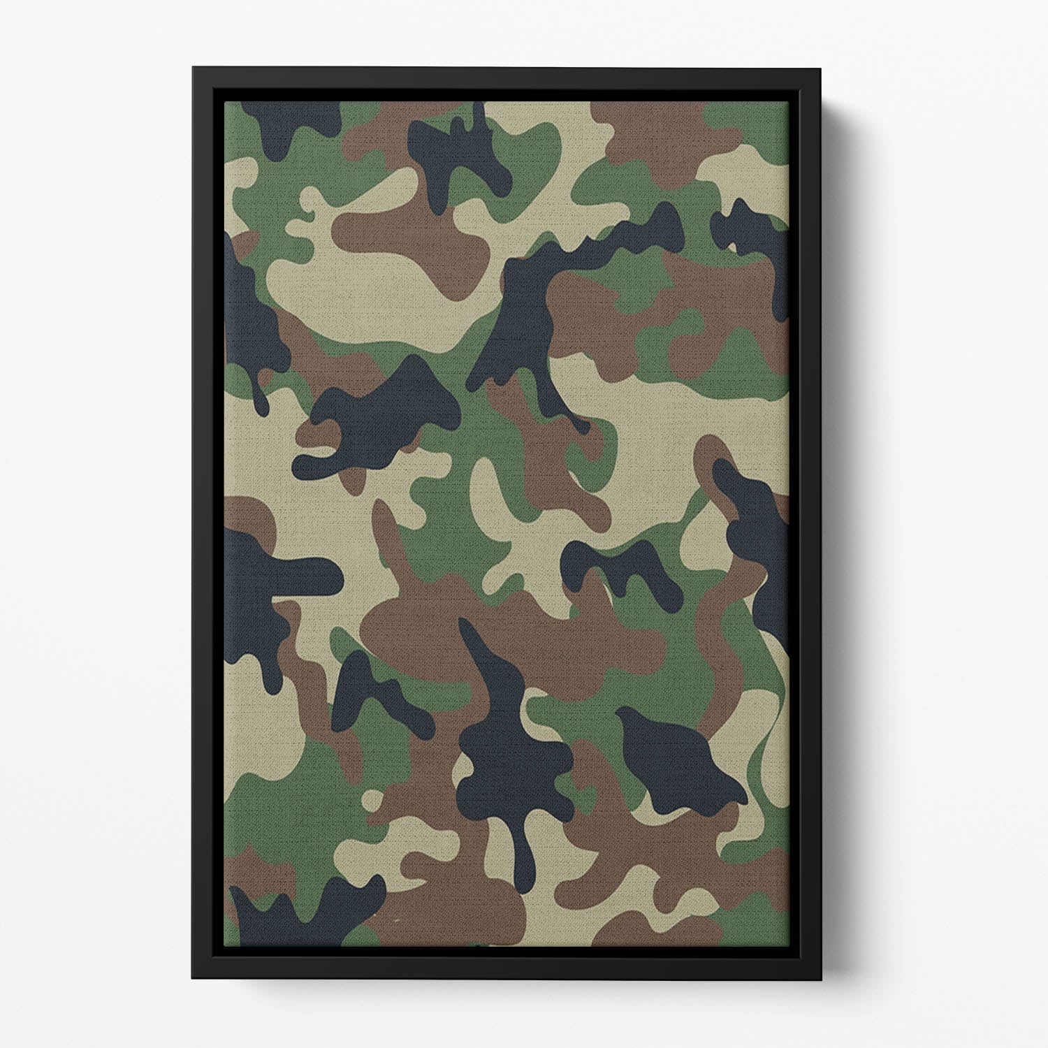 Army military camouflage Floating Framed Canvas