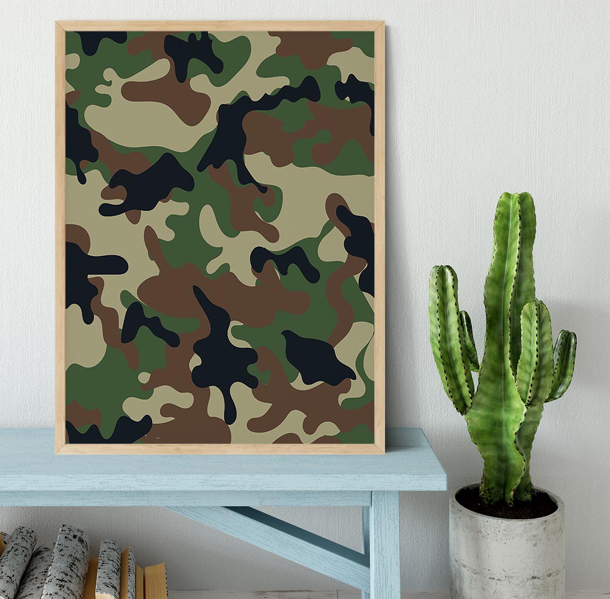 Army military camouflage Framed Print - Canvas Art Rocks - 4
