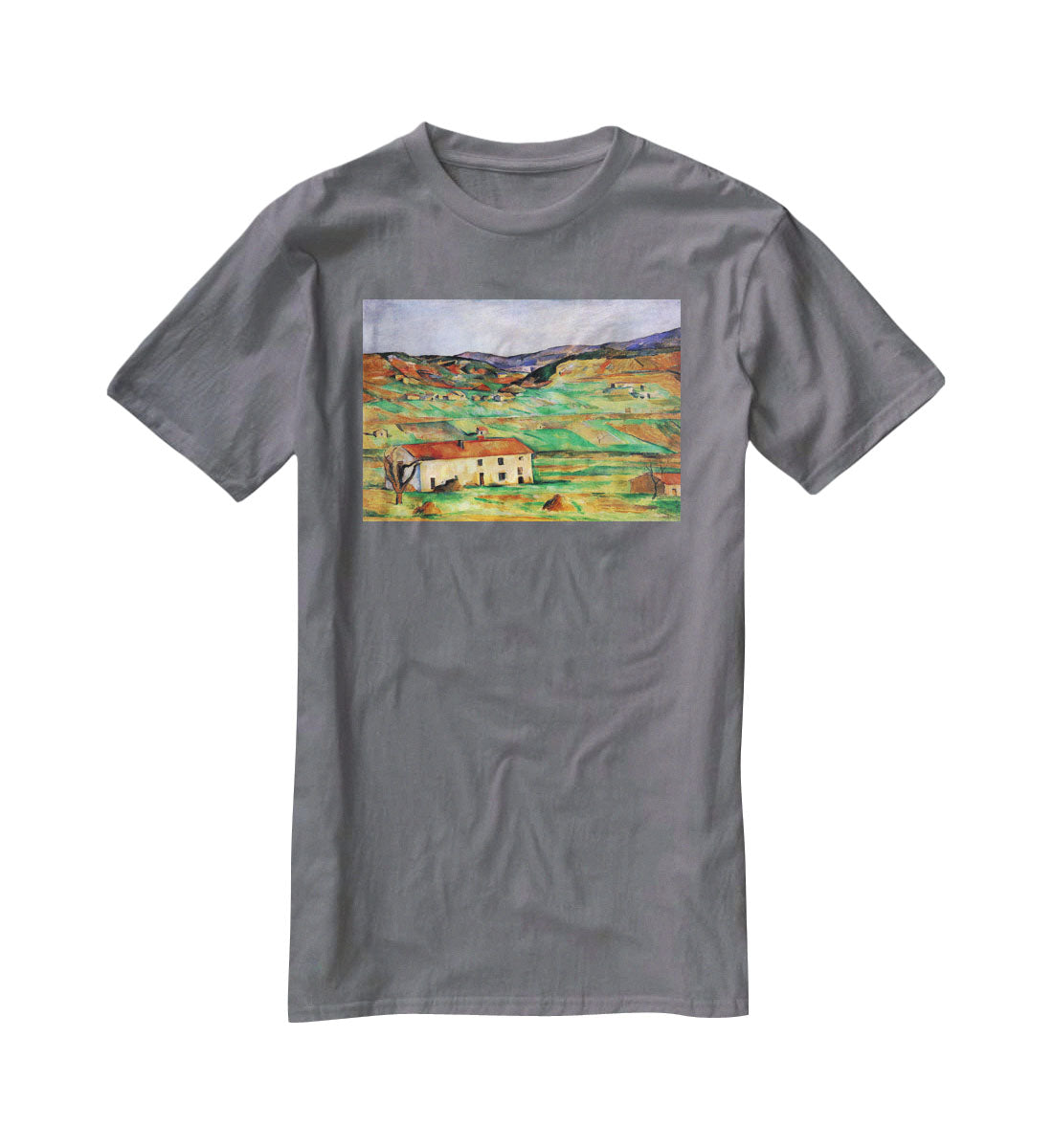 Around Gardanne by Cezanne T-Shirt - Canvas Art Rocks - 3