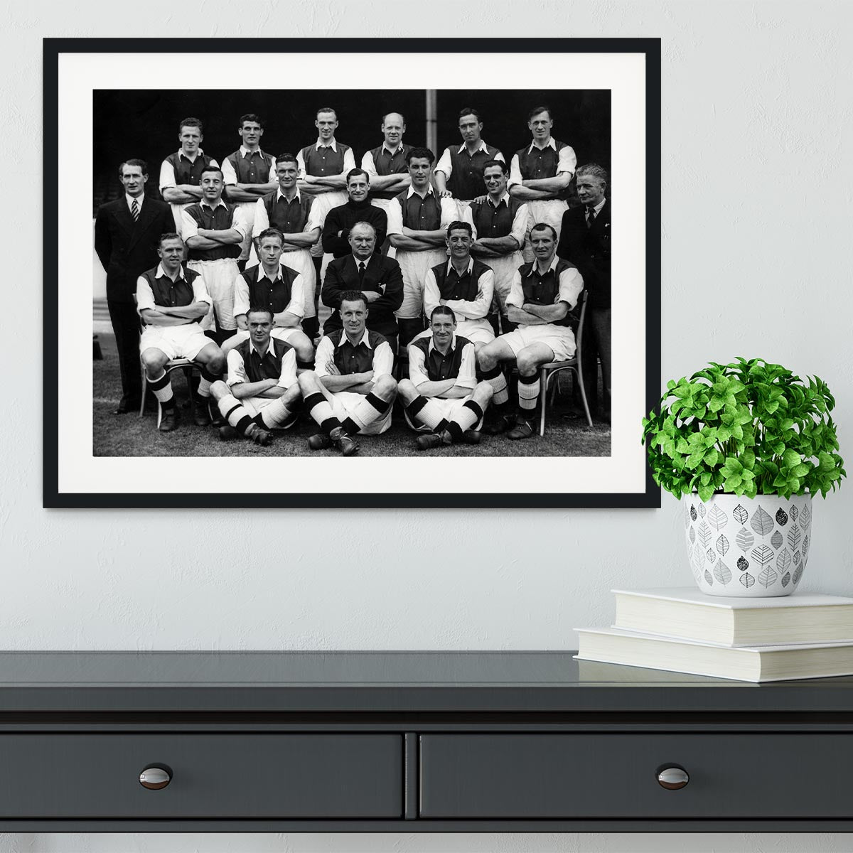 Arsenal Football Club Team Photo 1948 Framed Print - Canvas Art Rocks - 1