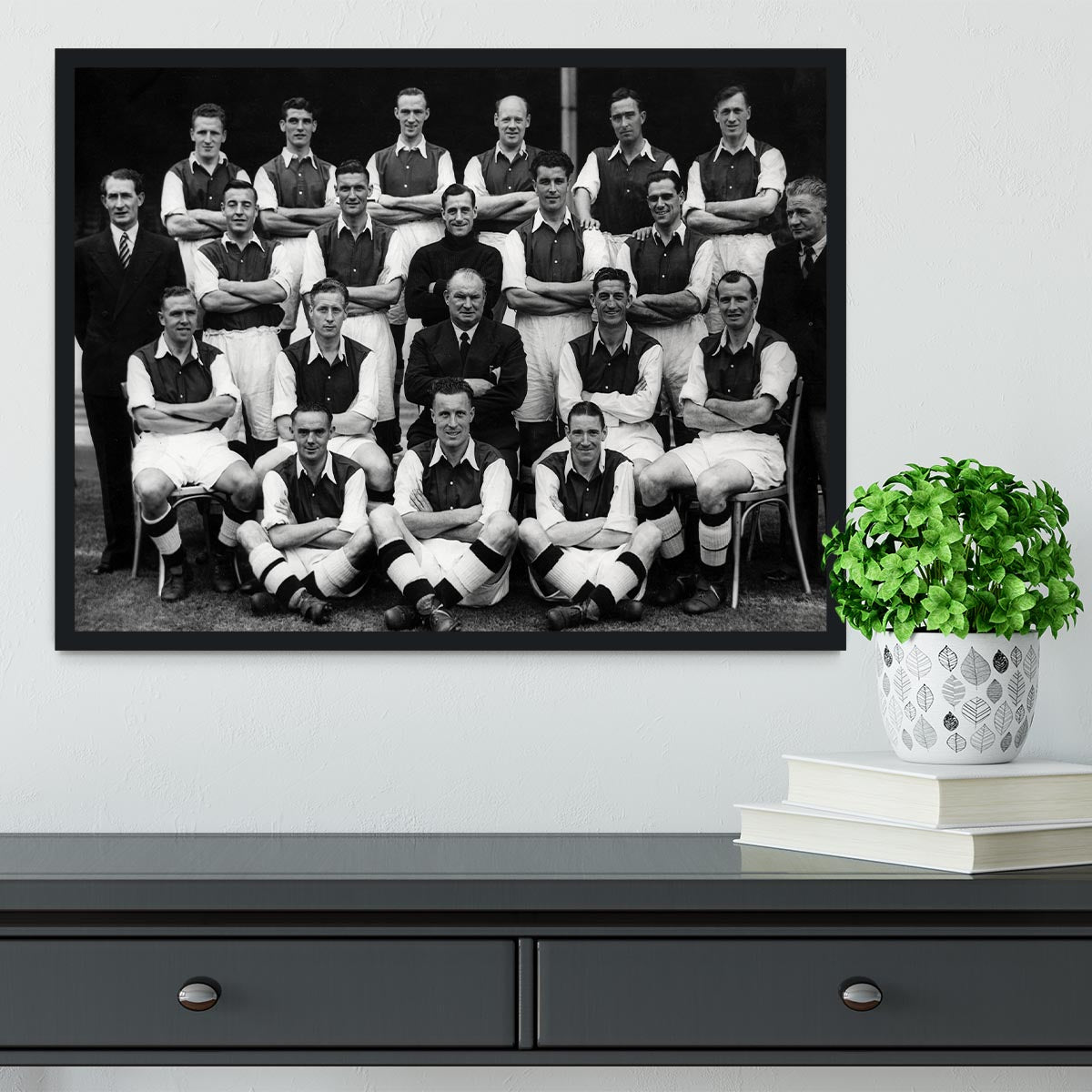 Arsenal Football Club Team Photo 1948 Framed Print - Canvas Art Rocks - 2
