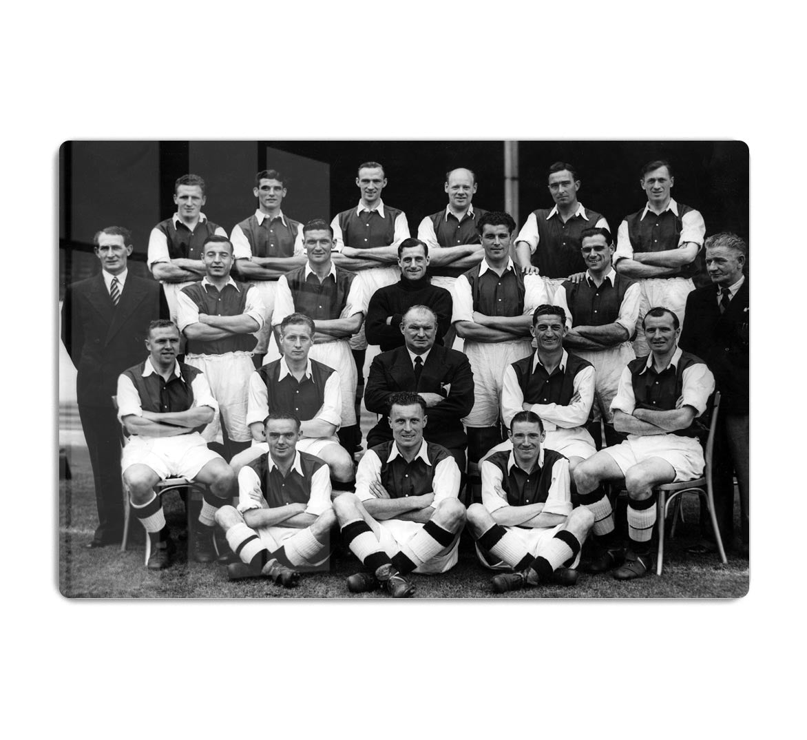 Arsenal Football Club Team Photo 1948 Acrylic Block - Canvas Art Rocks - 1