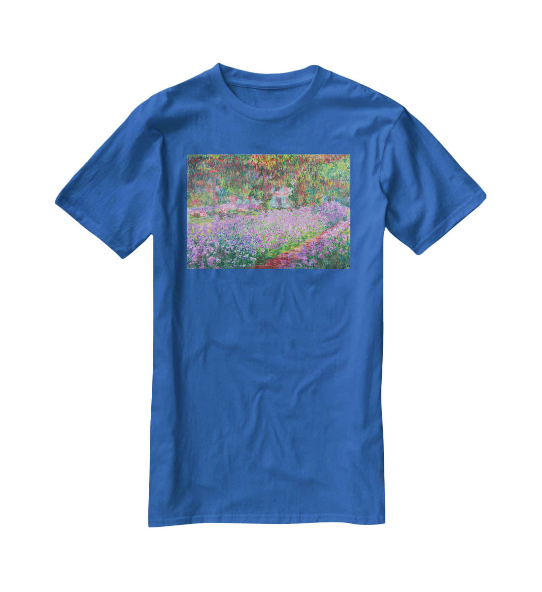 Artists Garden by Monet T-Shirt - Canvas Art Rocks - 2