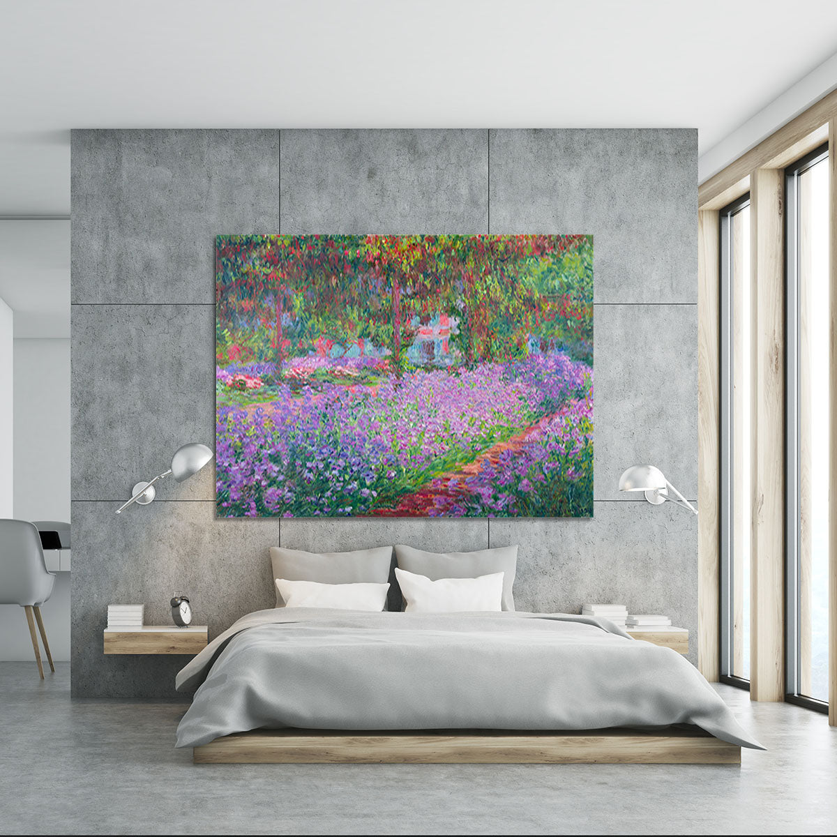 Artists Garden by Monet Canvas Print or Poster - Canvas Art Rocks - 5