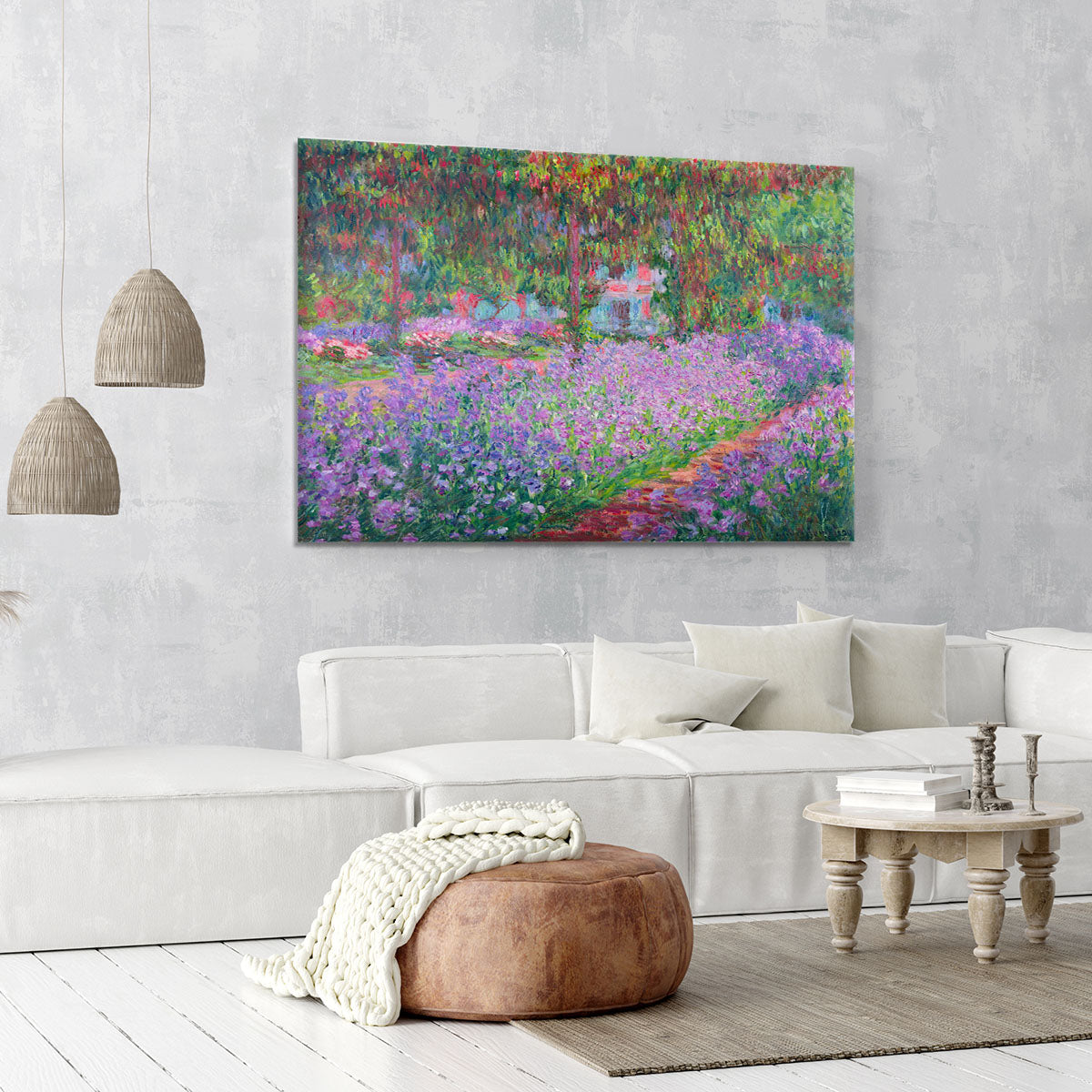 Artists Garden by Monet Canvas Print or Poster - Canvas Art Rocks - 6