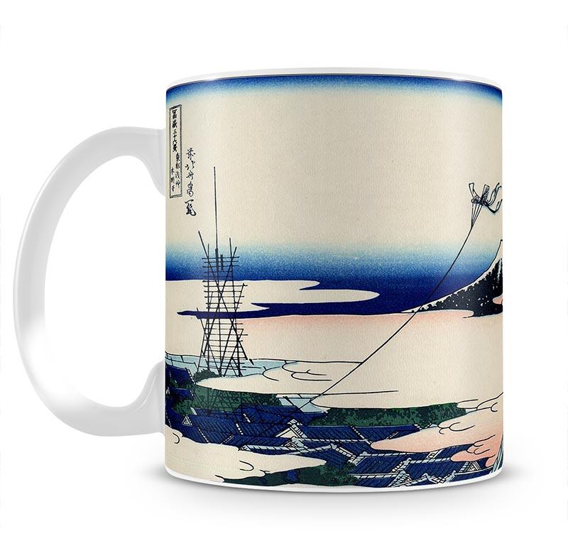Asakusa Honganji temple by Hokusai Mug - Canvas Art Rocks - 2