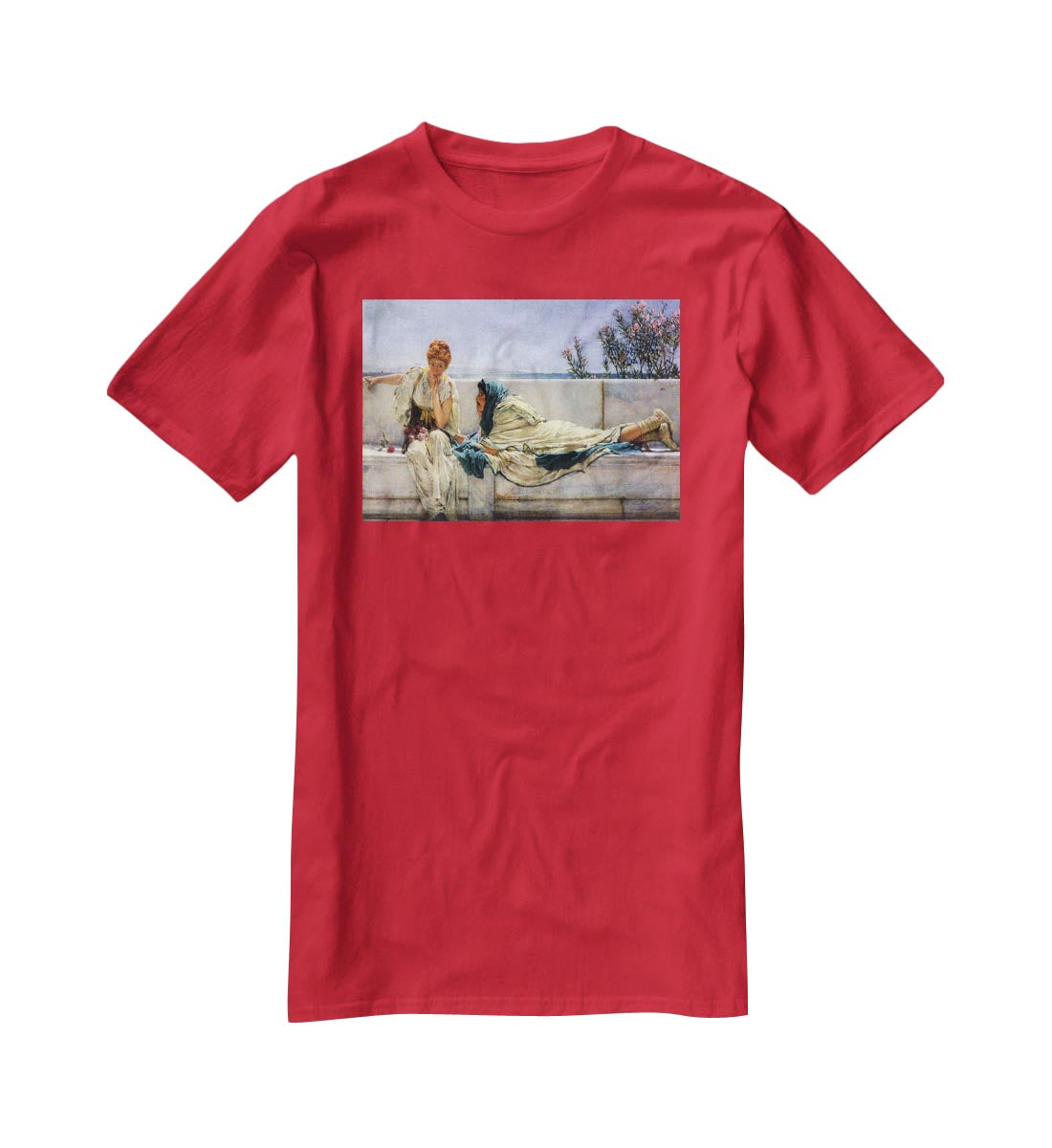 Asking by Alma Tadema T-Shirt - Canvas Art Rocks - 4