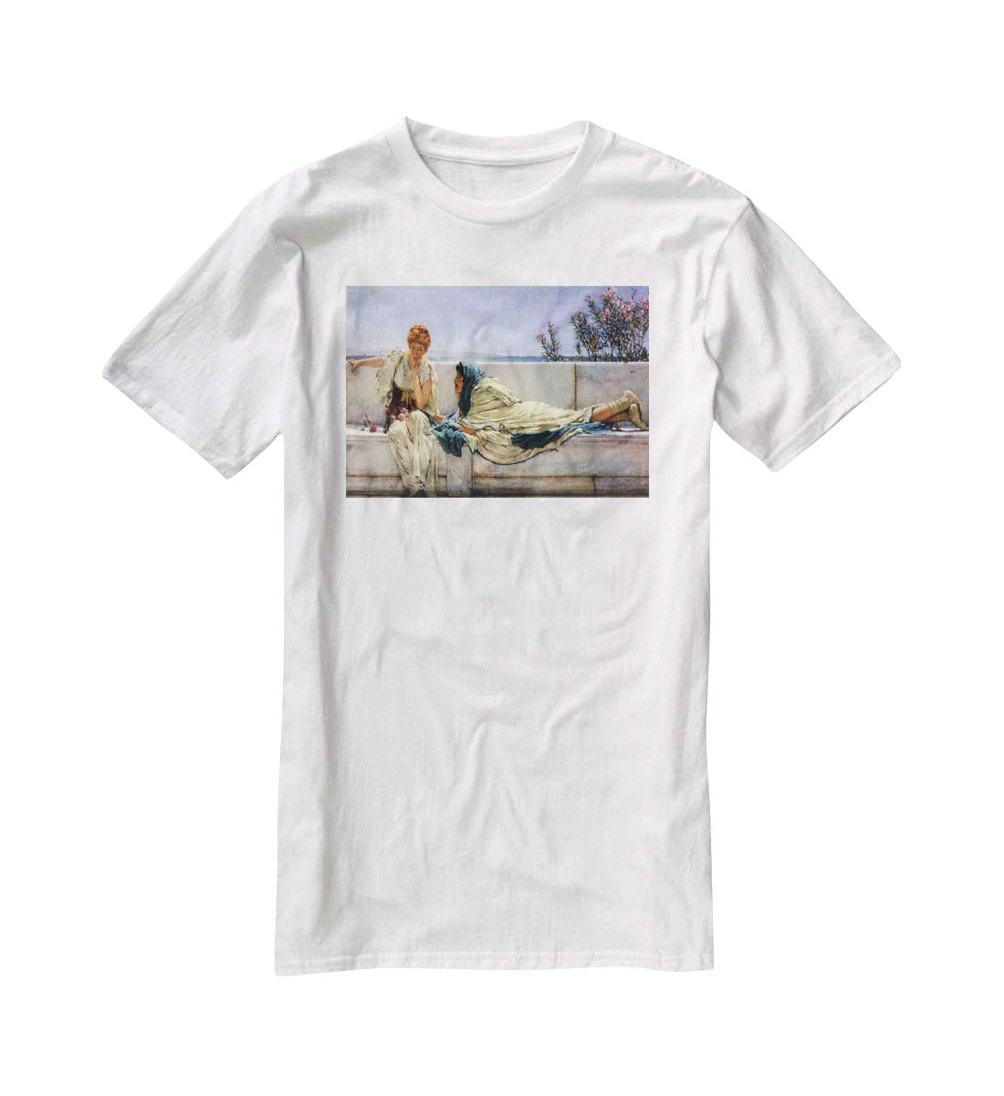 Asking by Alma Tadema T-Shirt - Canvas Art Rocks - 5