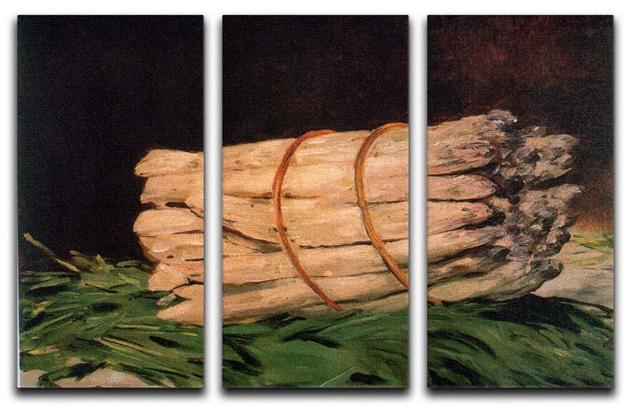 Asperagus by Manet 3 Split Panel Canvas Print - Canvas Art Rocks - 1