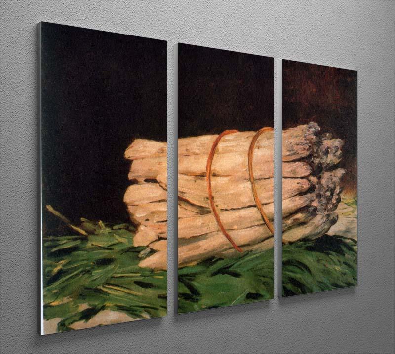 Asperagus by Manet 3 Split Panel Canvas Print - Canvas Art Rocks - 2