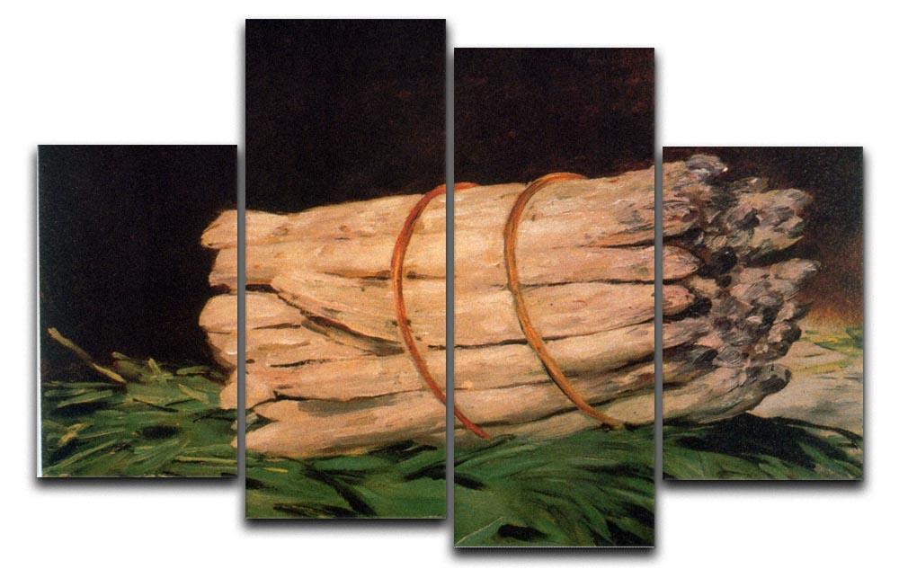 Asperagus by Manet 4 Split Panel Canvas  - Canvas Art Rocks - 1