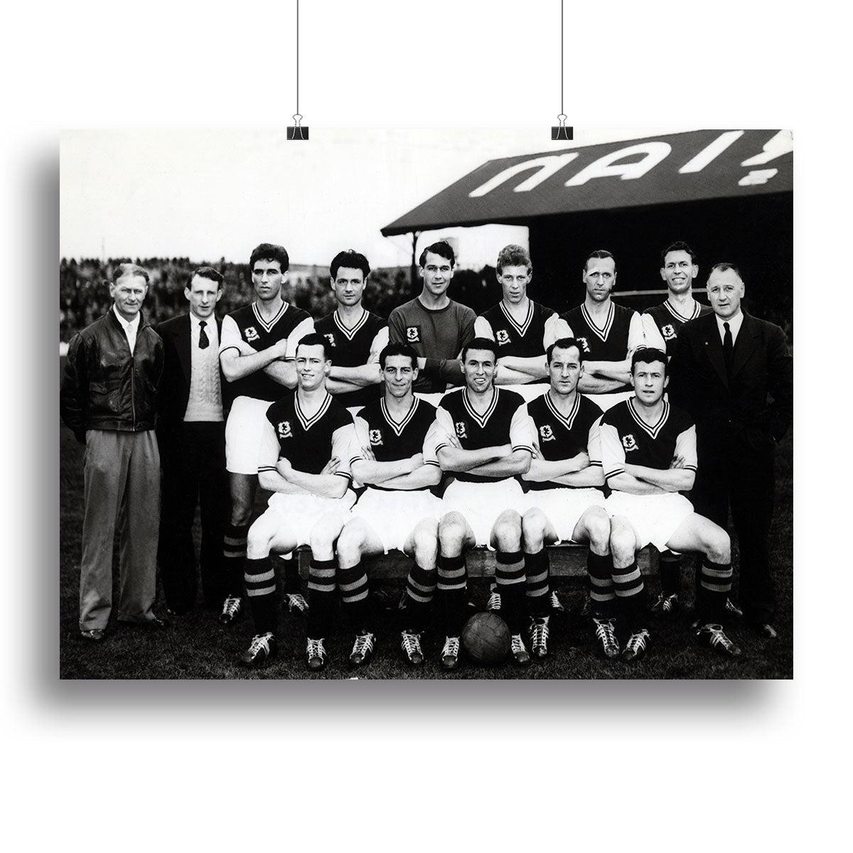 Aston Villa Football Club Team Photo 1957 Canvas Print or Poster - Canvas Art Rocks - 2
