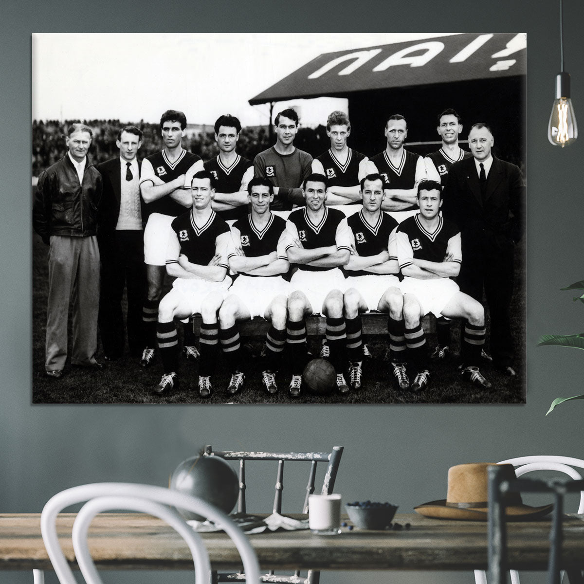 Aston Villa Football Club Team Photo 1957 Canvas Print or Poster - Canvas Art Rocks - 3