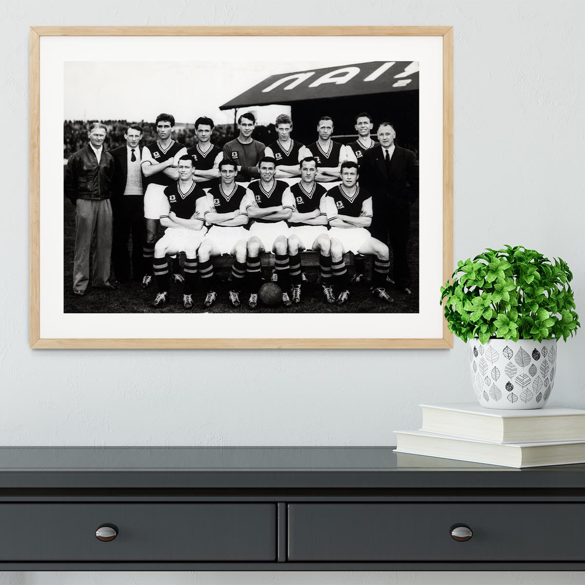 Aston Villa Football Club Team Photo 1957 Framed Print - Canvas Art Rocks - 3