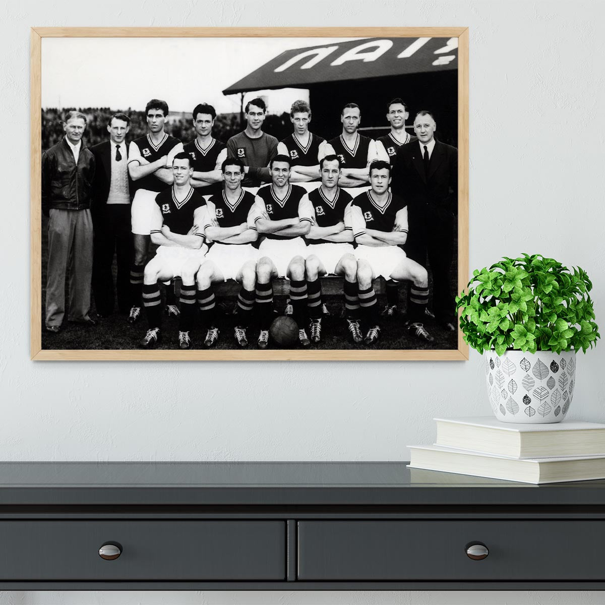 Aston Villa Football Club Team Photo 1957 Framed Print - Canvas Art Rocks - 4