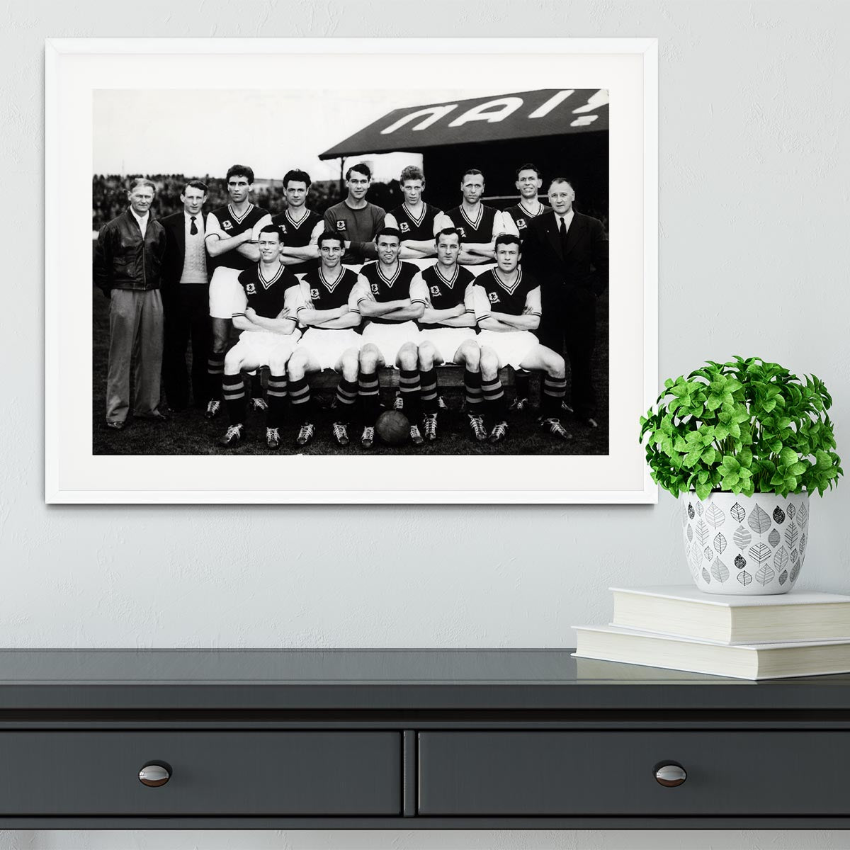 Aston Villa Football Club Team Photo 1957 Framed Print - Canvas Art Rocks - 5