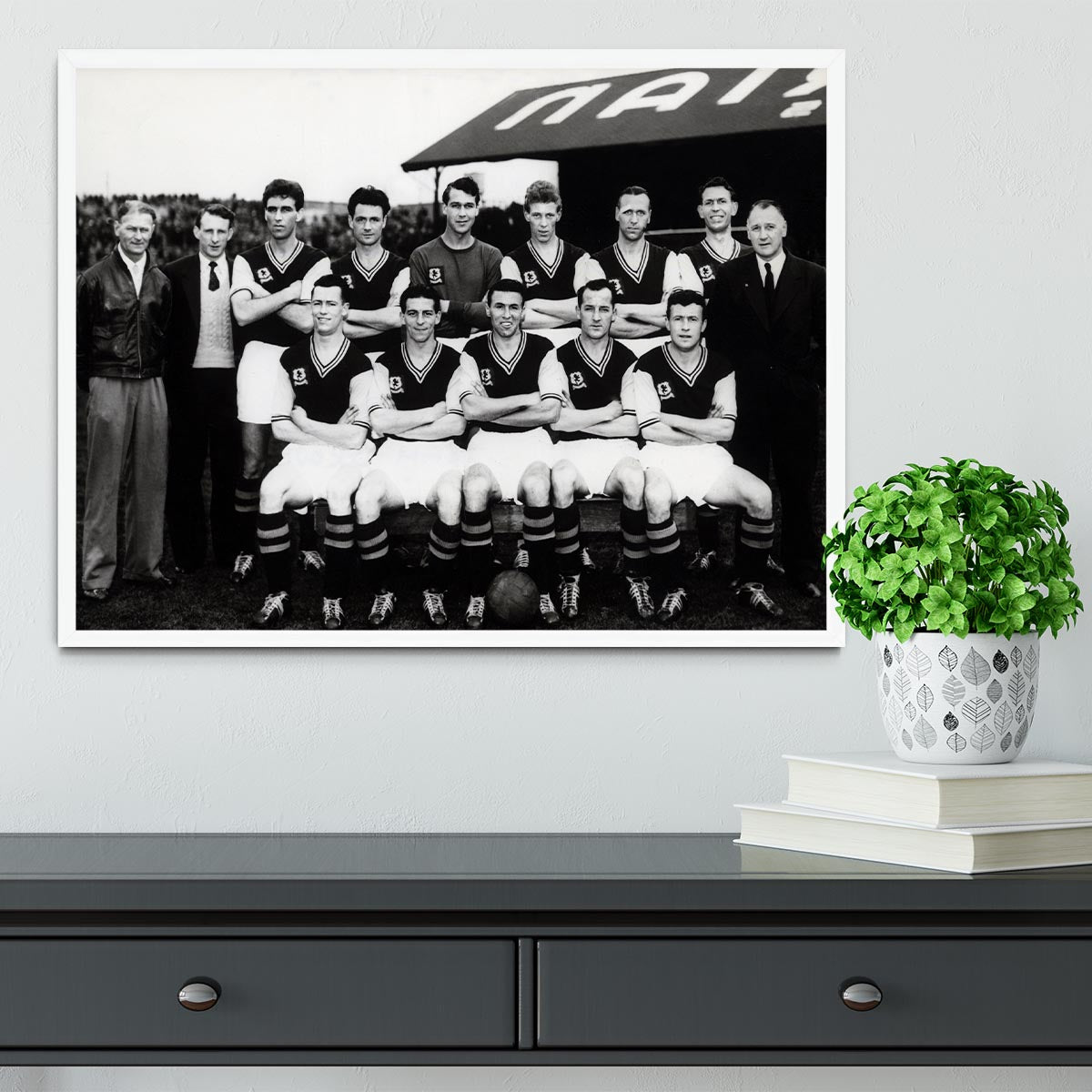 Aston Villa Football Club Team Photo 1957 Framed Print - Canvas Art Rocks -6