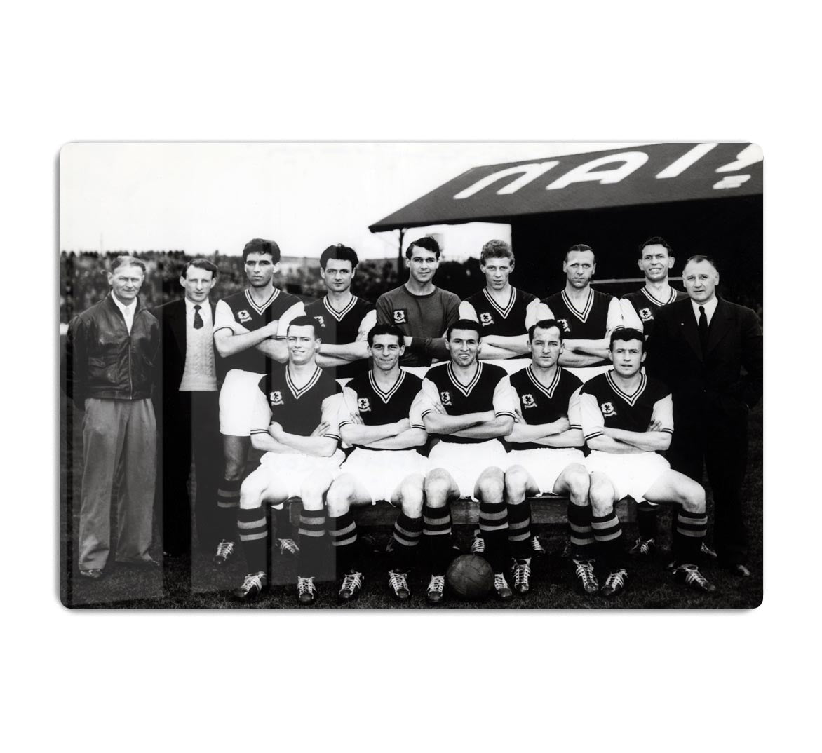 Aston Villa Football Club Team Photo 1957 Acrylic Block - Canvas Art Rocks - 1
