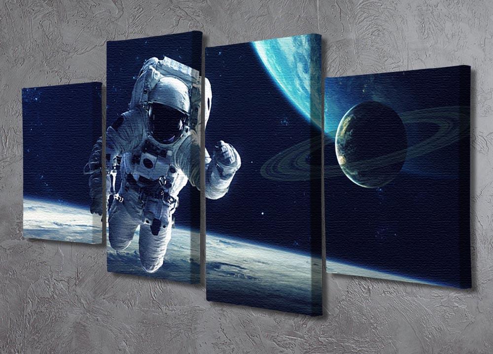 Astronaut at spacewalk 4 Split Panel Canvas - Canvas Art Rocks - 2