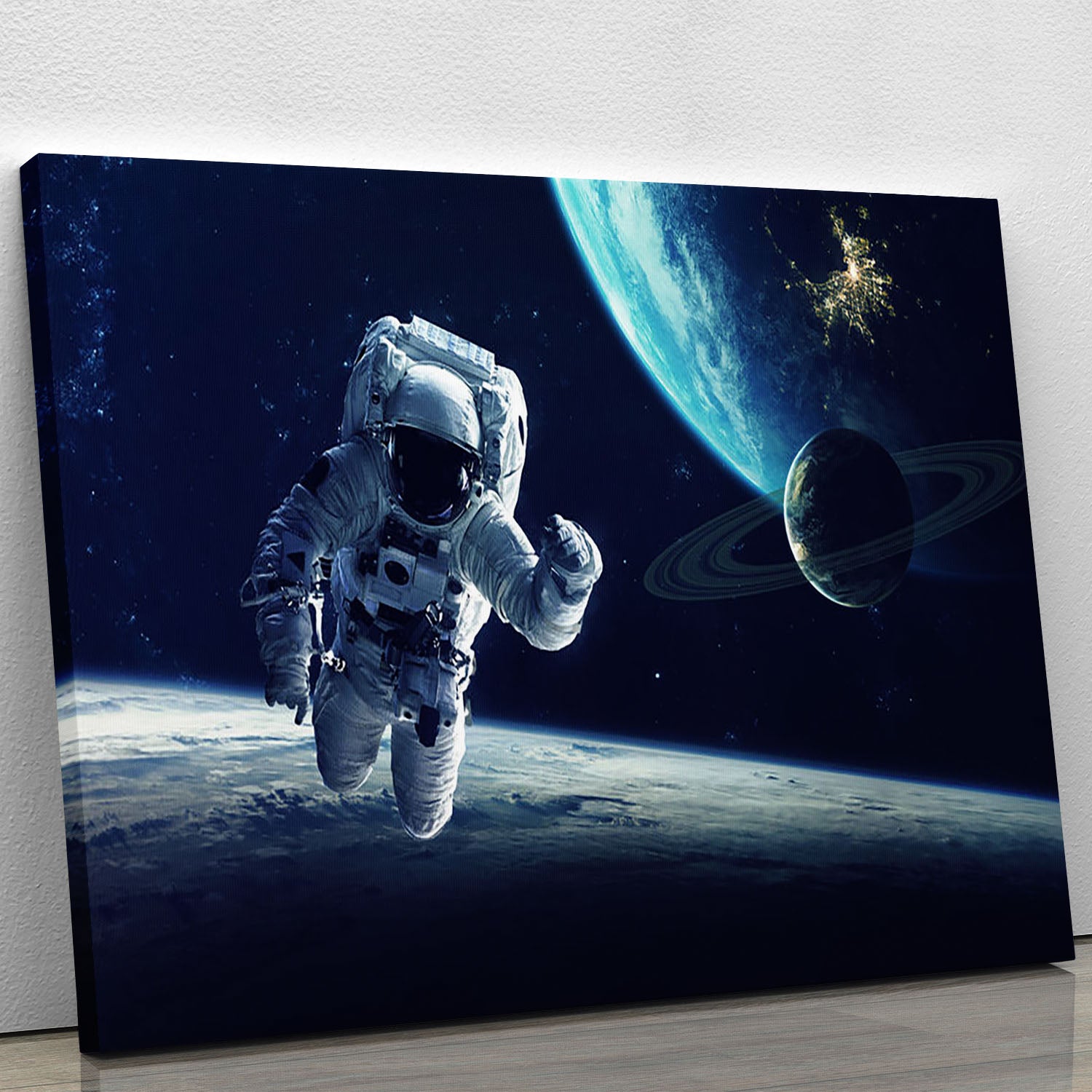 Astronaut at spacewalk Canvas Print or Poster - Canvas Art Rocks - 1