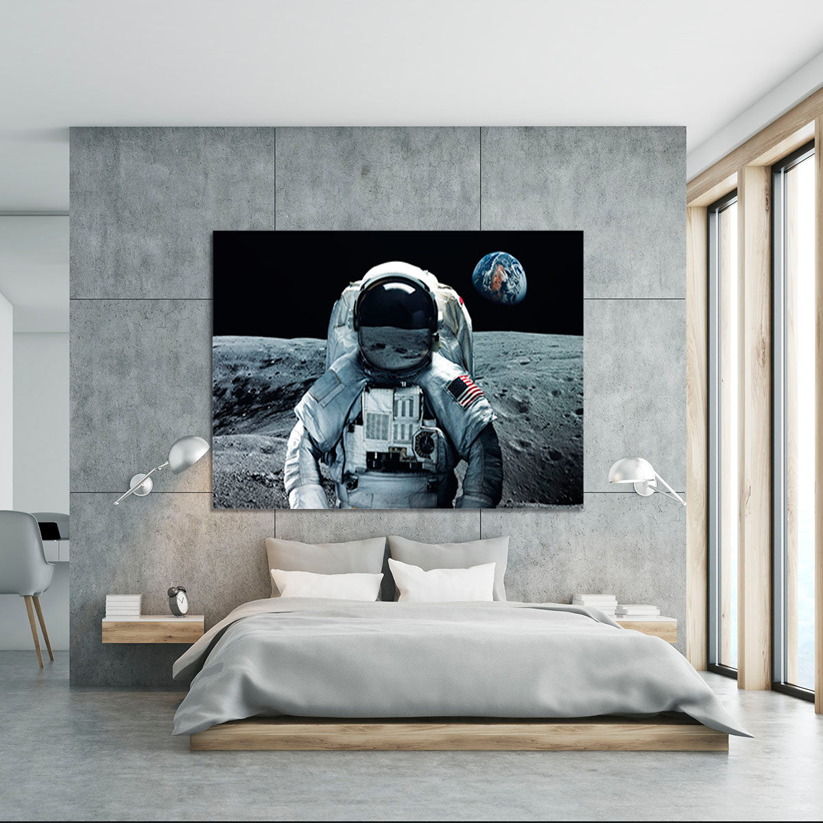 Astronaut at the moon Canvas Print or Poster - Canvas Art Rocks - 5