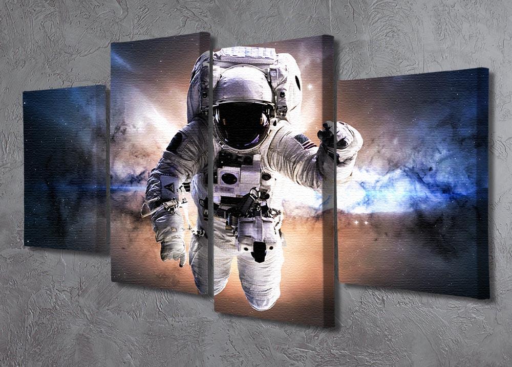 Astronaut in galaxy 4 Split Panel Canvas - Canvas Art Rocks - 2