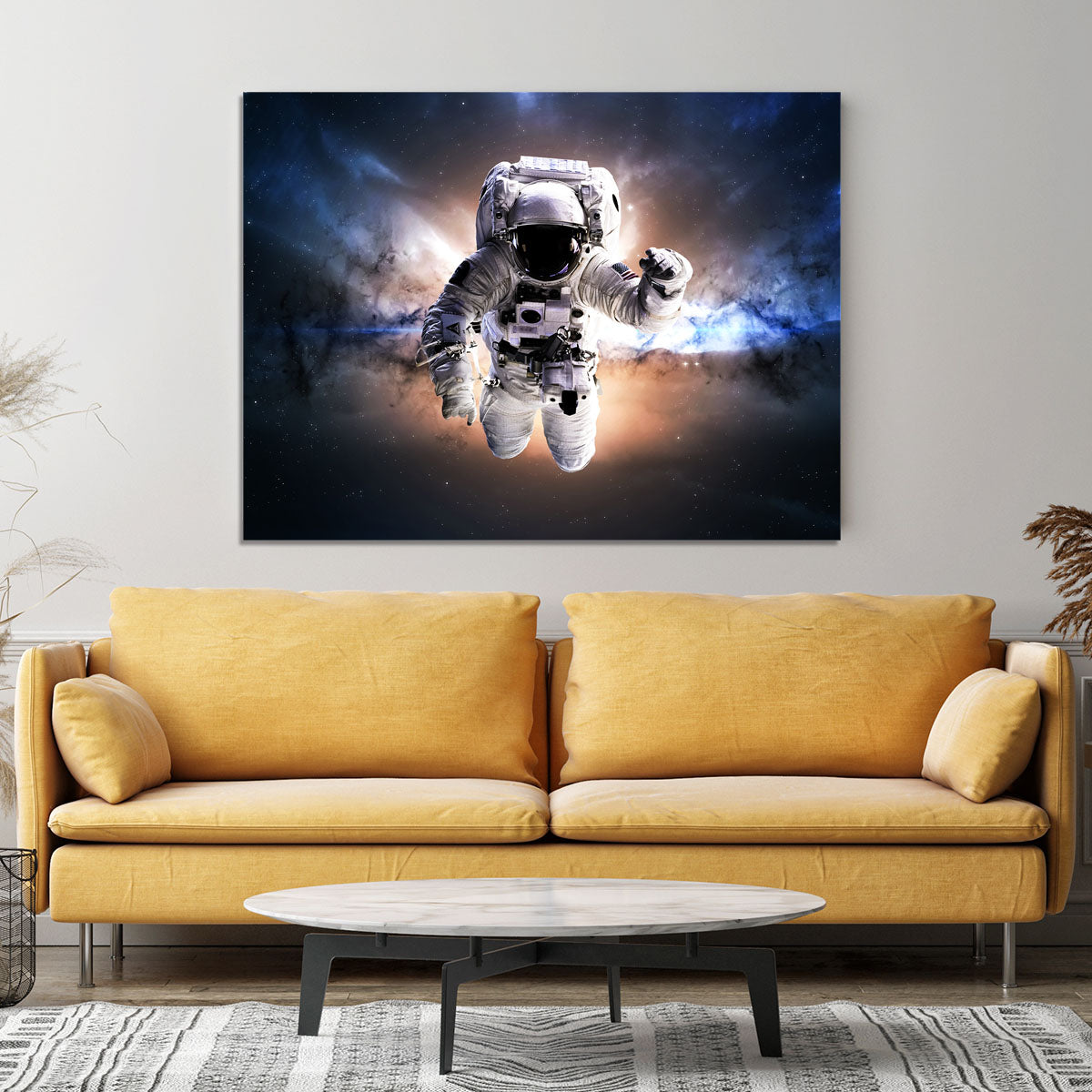 Astronaut in galaxy Canvas Print or Poster - Canvas Art Rocks - 4