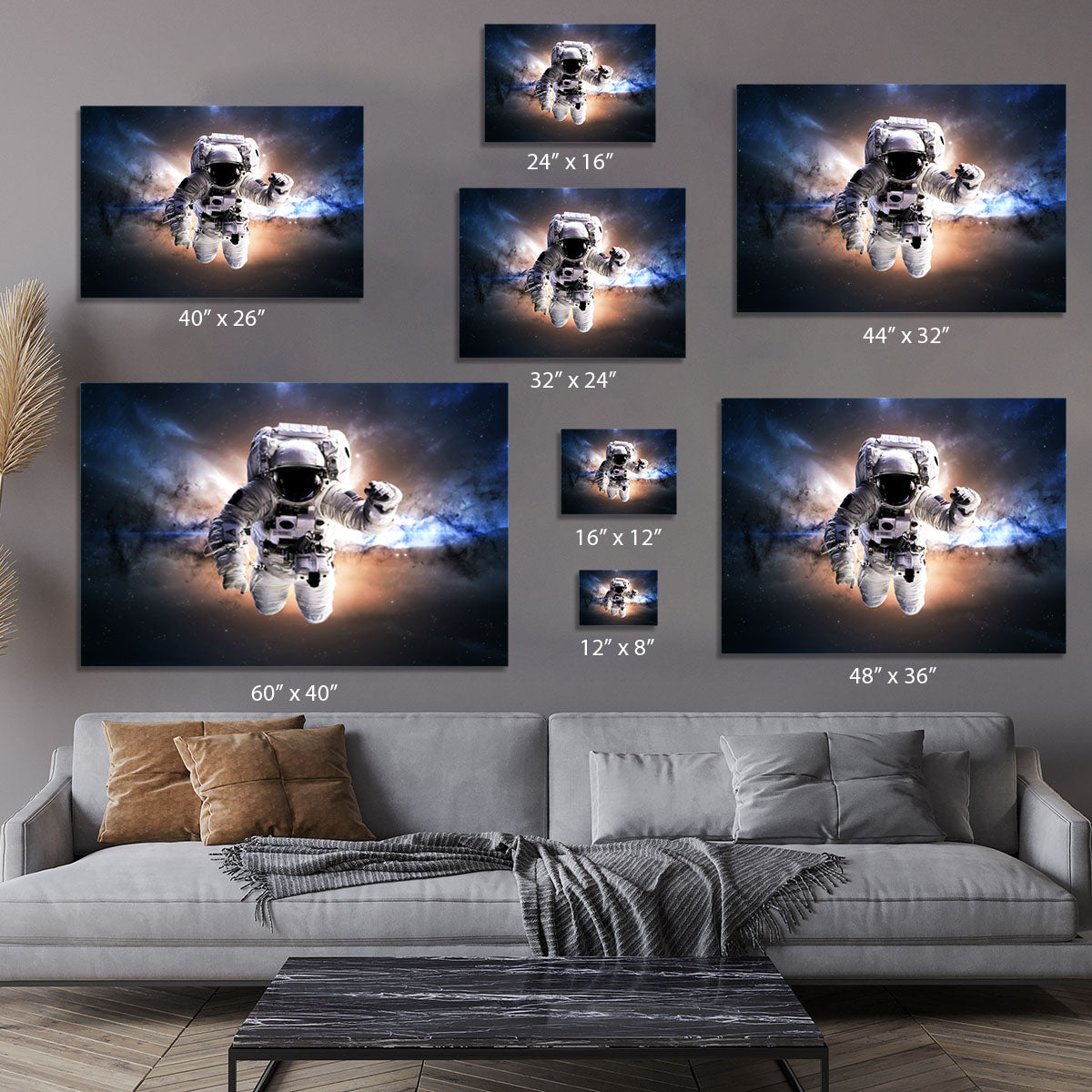 Astronaut in galaxy Canvas Print or Poster - Canvas Art Rocks - 7