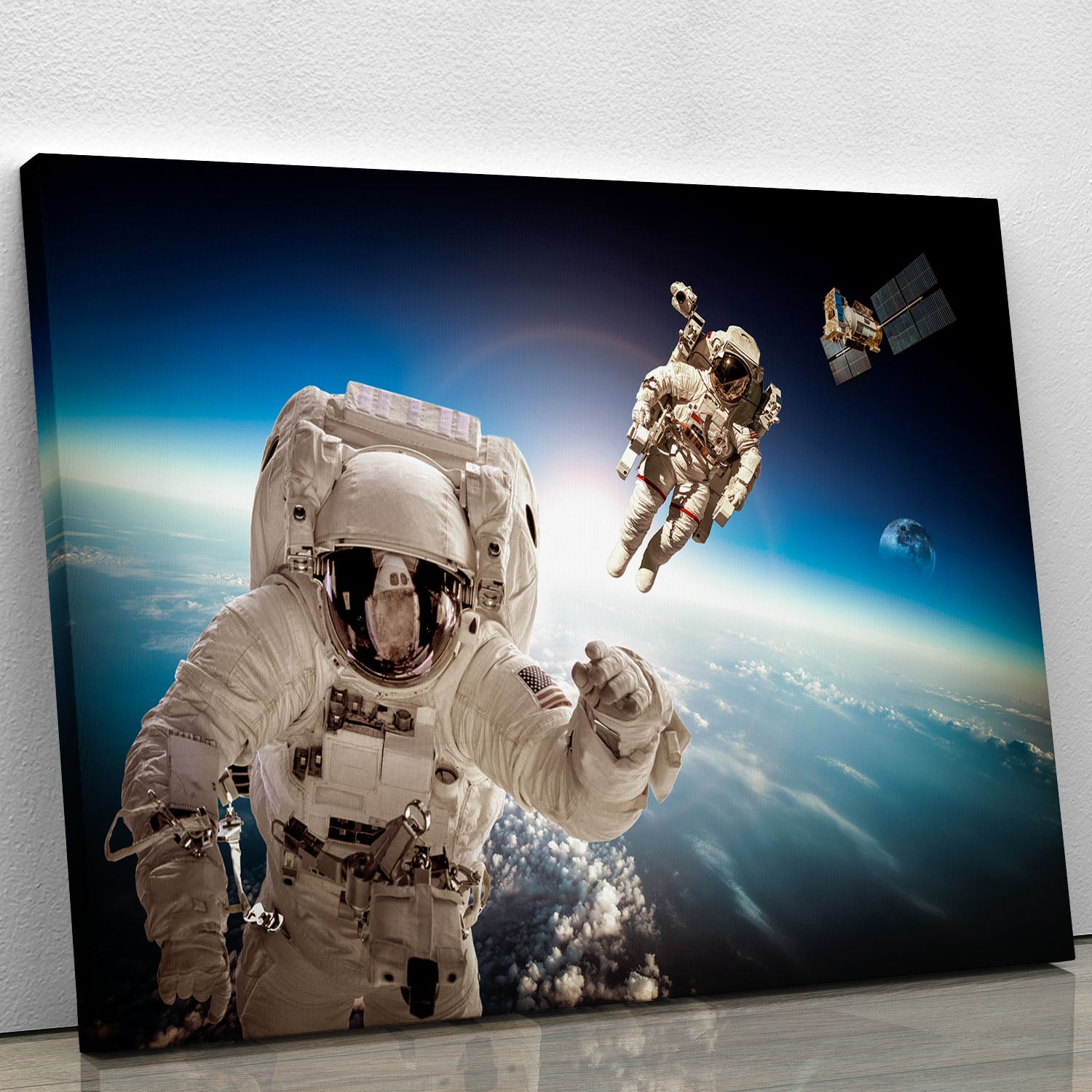 Astronaut in outer space Canvas Print or Poster - Canvas Art Rocks - 1