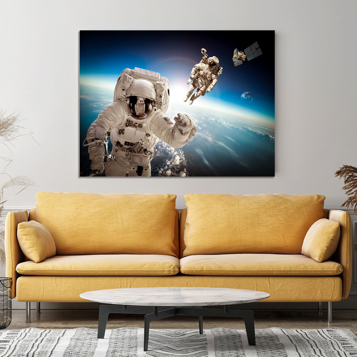 Astronaut in outer space Canvas Print or Poster - Canvas Art Rocks - 4
