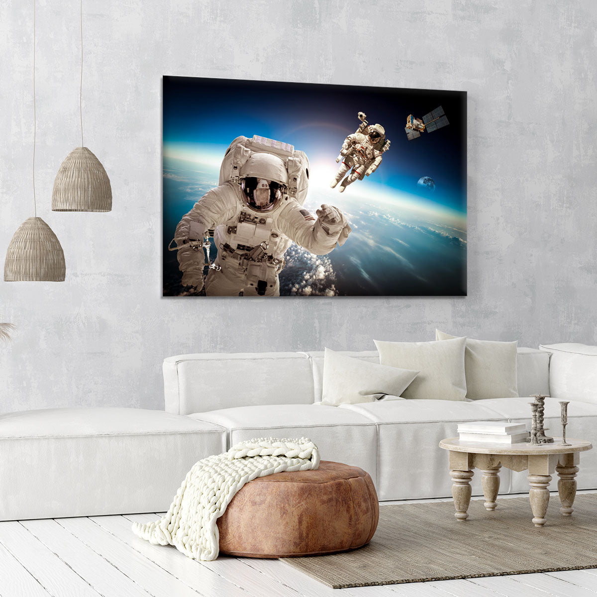 Astronaut in outer space Canvas Print or Poster - Canvas Art Rocks - 6