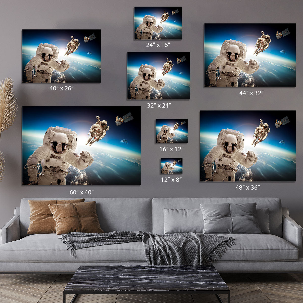 Astronaut in outer space Canvas Print or Poster - Canvas Art Rocks - 7