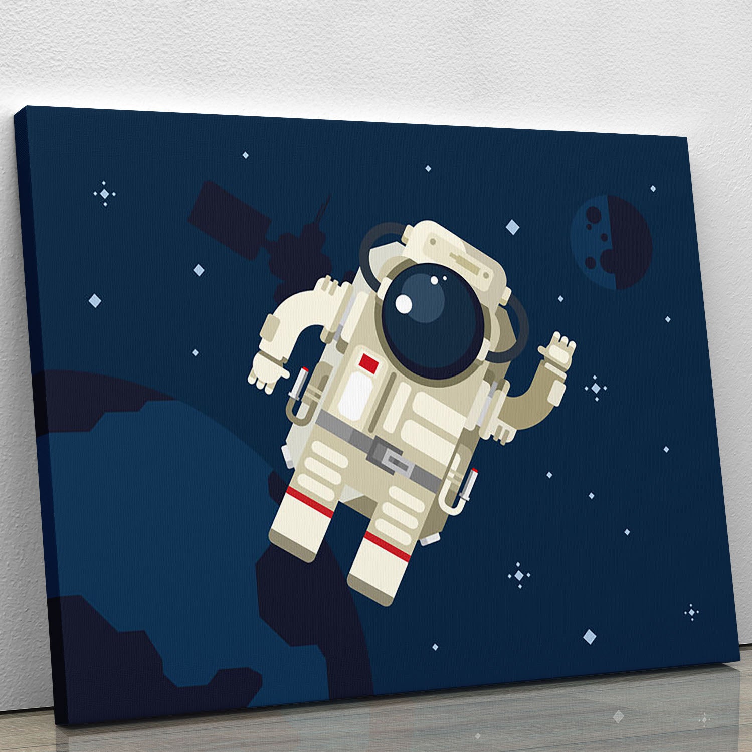 Astronaut in outer space concept vector Canvas Print or Poster - Canvas Art Rocks - 1