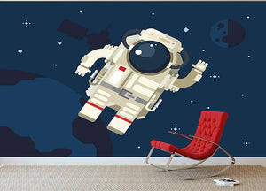 Astronaut in outer space concept vector Wall Mural Wallpaper - Canvas Art Rocks - 2