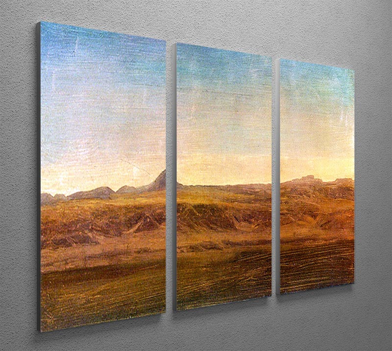 At the Level by Bierstadt 3 Split Panel Canvas Print - Canvas Art Rocks - 2