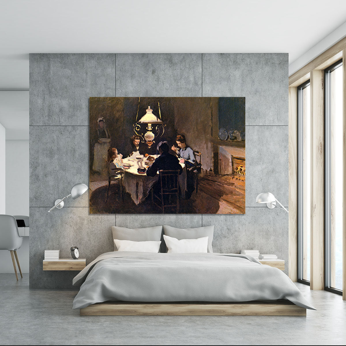 At the Table by Monet Canvas Print or Poster - Canvas Art Rocks - 5