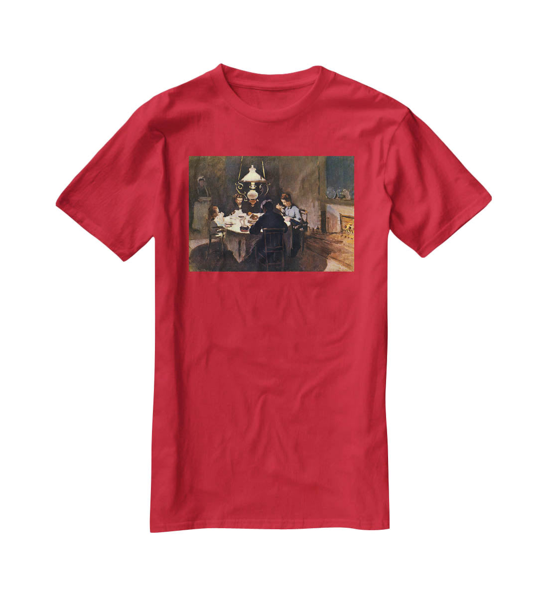 At the Table by Monet T-Shirt - Canvas Art Rocks - 4
