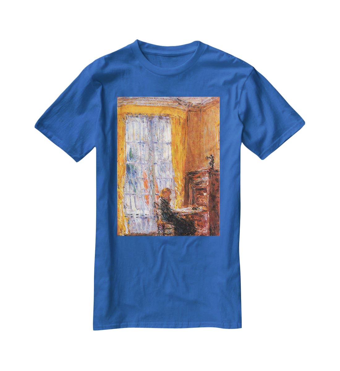 At the desk by Hassam T-Shirt - Canvas Art Rocks - 2