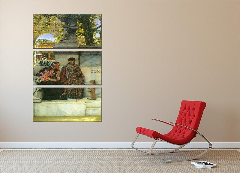At the time of Constantine by Alma Tadema 3 Split Panel Canvas Print - Canvas Art Rocks - 2