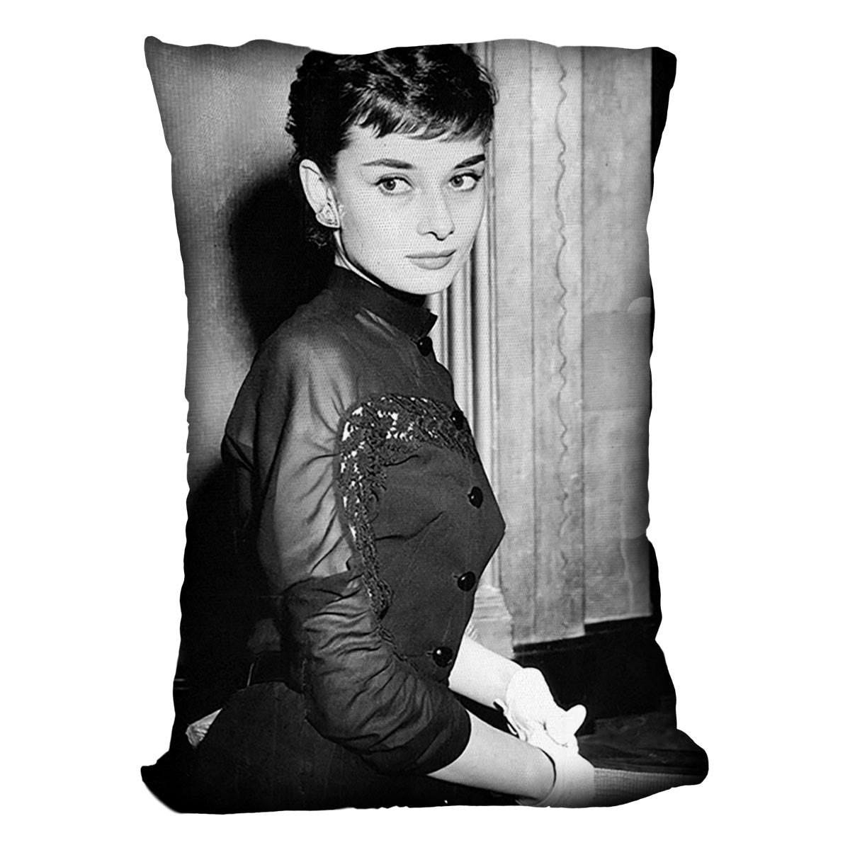 Audrey Hepburn in 1953 Cushion