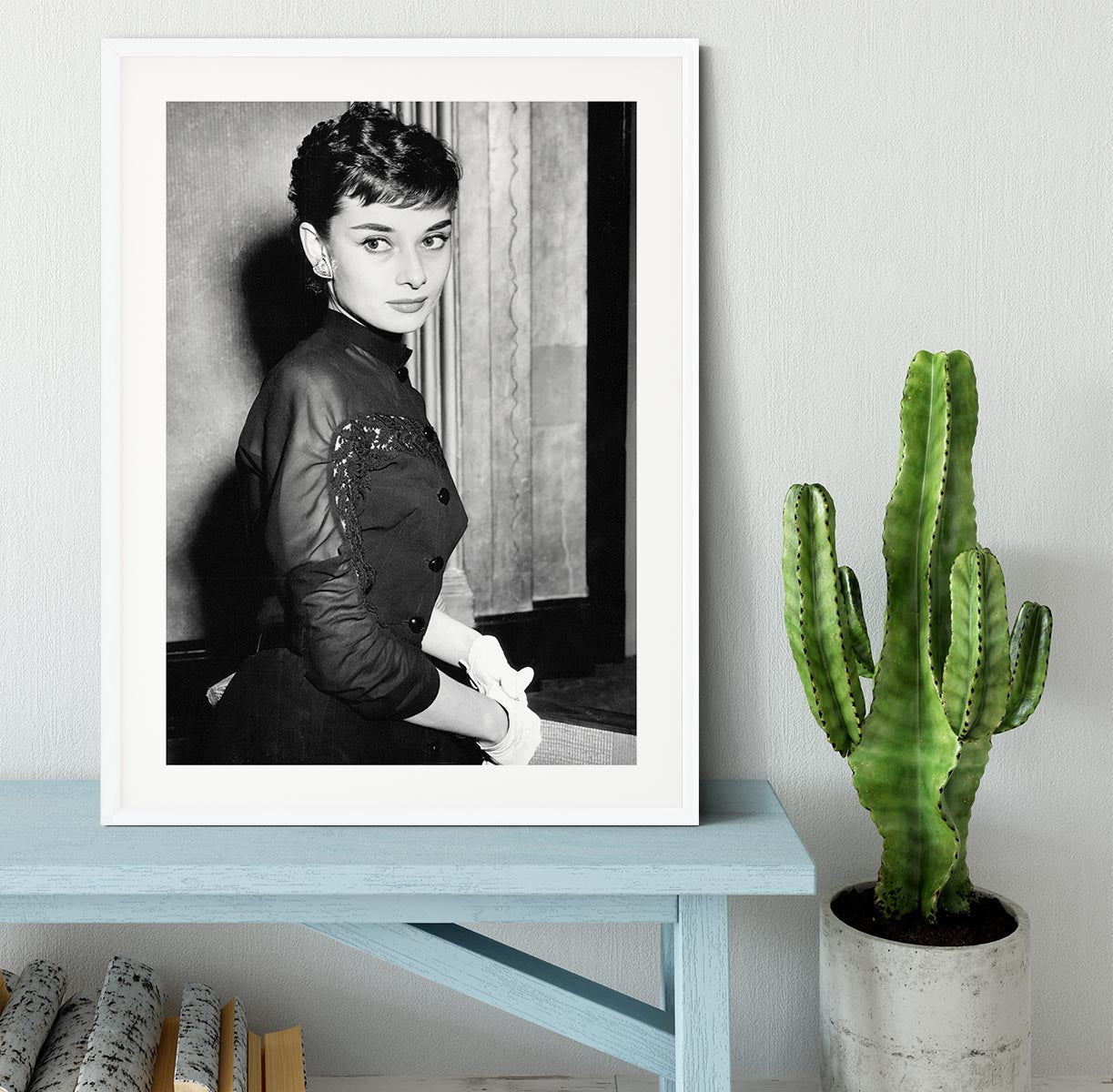 Audrey Hepburn in 1953 Framed Print - Canvas Art Rocks - 5