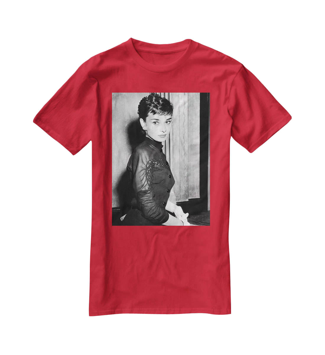 Audrey Hepburn in 1953 T-Shirt - Canvas Art Rocks - 4