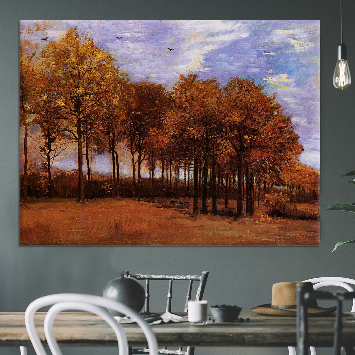 Autumn Landscape by Van Gogh Canvas Print or Poster - Canvas Art Rocks - 3
